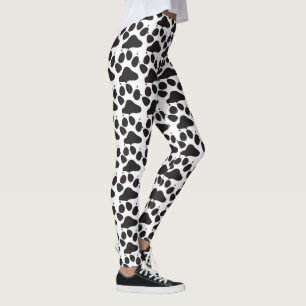 Leggings de impressão de pata