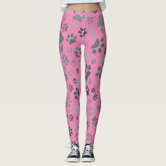 Leggings de Impressão de Paw para Damas