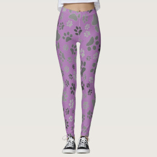 Leggings de Impressão de Paw para Damas