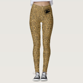 Leggings de impressão em animais com logotipo pret