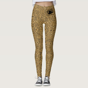 Leggings de impressão em animais com logotipo pret