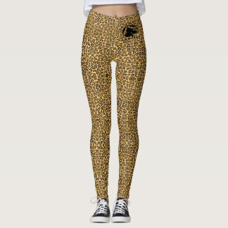 Leggings de impressão em animais com logotipo pret