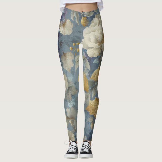 Leggings de Impressão Floral (Frente)