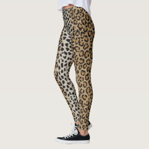 Leggings de impressão leopardo