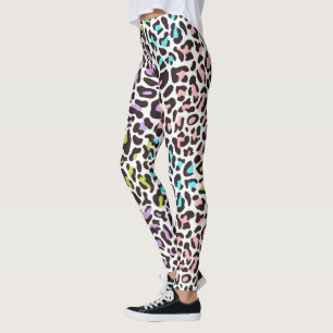 Leggings de impressão leopardo