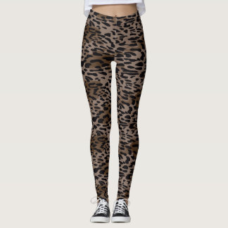 Leggings de impressão leopardo