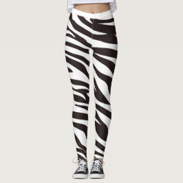 Leggings de Impressão Zebra