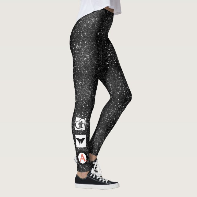 Leggings de inicialização personalizáveis KANJI AM (Direita)