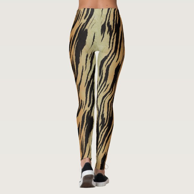 Leggings de Ioga com Estampa de Tigre (Verso)