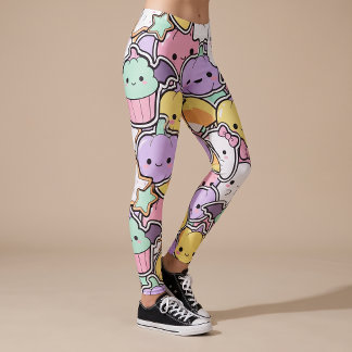 Leggings de Ioga Kawaii Halloween Ghost para ela
