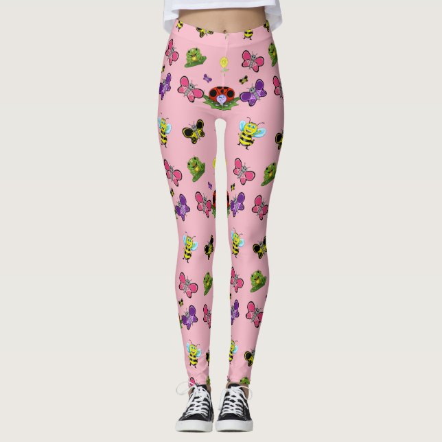 Leggings de jardim coloridas (Frente)