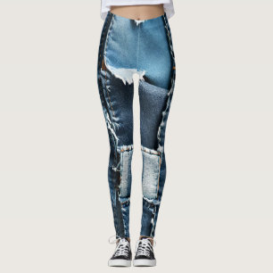 Leggings de jeans modernos