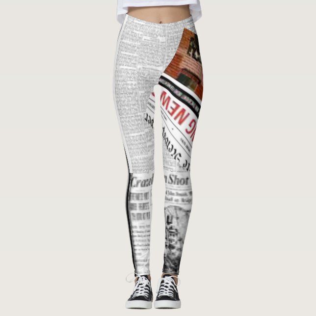 Leggings de jornais (Frente)