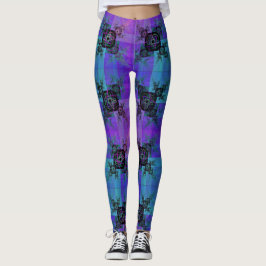 Leggings de Joy Fractal e Aqua