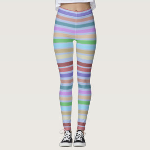 Leggings De Juramento De Esportes Com Listras