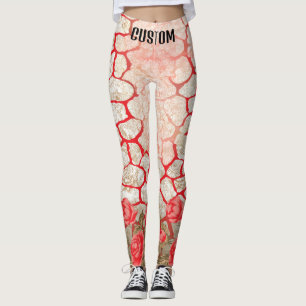 Leggings de Levantamento de Booty e Impressão Anim