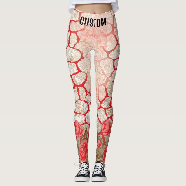 Leggings de Levantamento de Booty e Impressão Anim (Frente)
