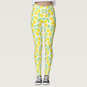Leggings de limões amarelos
