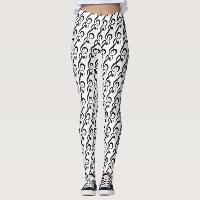 Leggings de limpeza de música (Frente)