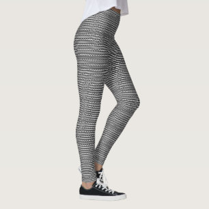 Leggings de Linhas Brancas Duplas