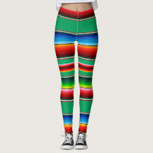 Leggings de Listras Mexicanas Zarape Serape