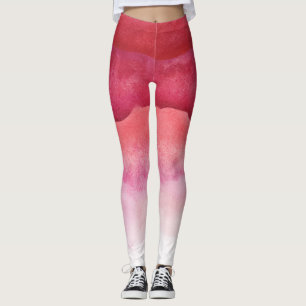 Leggings de madeira cor-de-água rosa