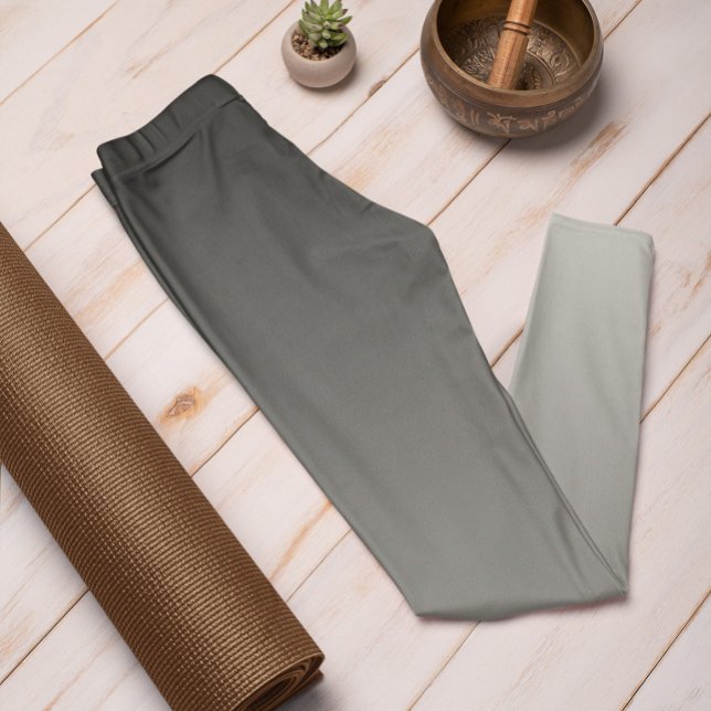 Leggings de madeira de Cinzas de Tendência do outo (Mockup 1 Silver Gray)