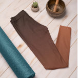 Leggings de madeira de cobre queimadas por cor de<br><div class="desc">Na moda Burnt Copper Sutil ombre leggings da nossa coleção de cores de tendência Autumn e Winter 2023/24 oferece charme de eterno. Estas Leggings de cobre queimadas de Ombre apresentam um gradiente, desaparecendo do escuro no topo para a cor mais clara/mais clara nas pernas. A cor é uma sombra morna...</div>