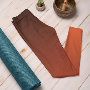 Leggings de madeira vermelha de madeira de cores d
