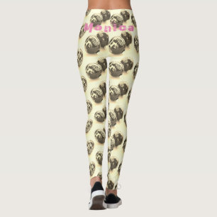Leggings de Malhação de Nomes Personalizados