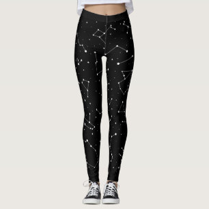 Leggings de mapas estelares de constelações