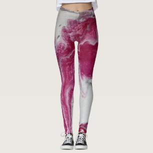 Leggings de mármore rosa