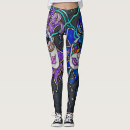 Leggings de máscara de filhote de comédia/trapacei