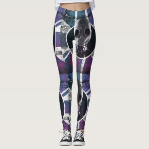Leggings de máscaras de gás do Reino Unido