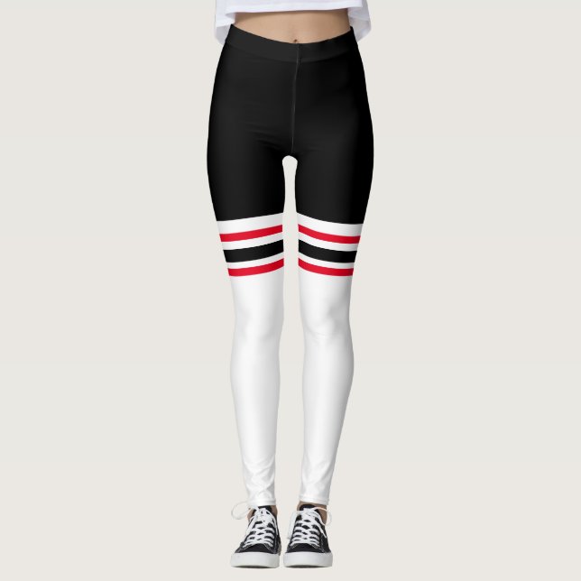 Leggings de meias patenteadas de malhação (Frente)