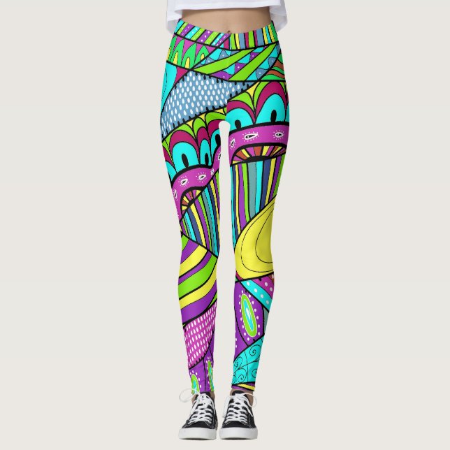 Leggings de moda de Pop de Negrito (Frente)