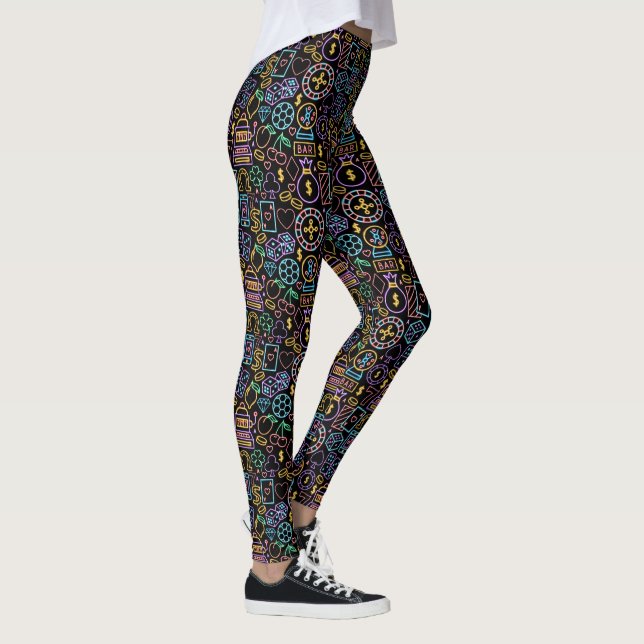 Leggings de Moda de Pop do Casino Gambling (Direita)