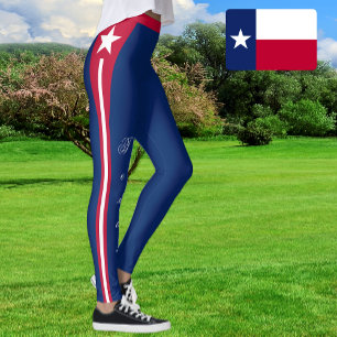 Leggings de moda do Texas, Texas Flag/esportes