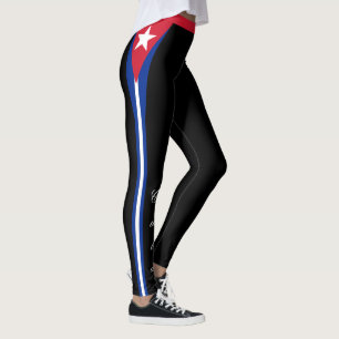 Leggings de moda em Cuba, Bandeira Cubana/esportes