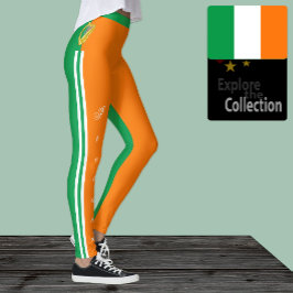 Leggings de moda na Irlanda, Irish Flag/sport