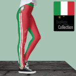 Leggings de moda na Itália, Bandeira italiana/espo<br><div class="desc">LEGGINGS: Leggings únicas patrióticas italianas de moda com estilo Flag italiano (escolha "qualquer" cor como base) - amar meu país,  feriado,  viagem,  correndo ou yoga patriotas/fãs esportivos</div>