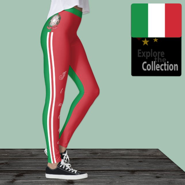 Leggings de moda na Itália, Bandeira italiana/espo (Criador carregado)
