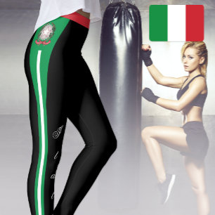 Leggings de moda na Itália, Patriótica, Bandeira I
