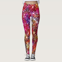 Leggings de monograma colorido elegante