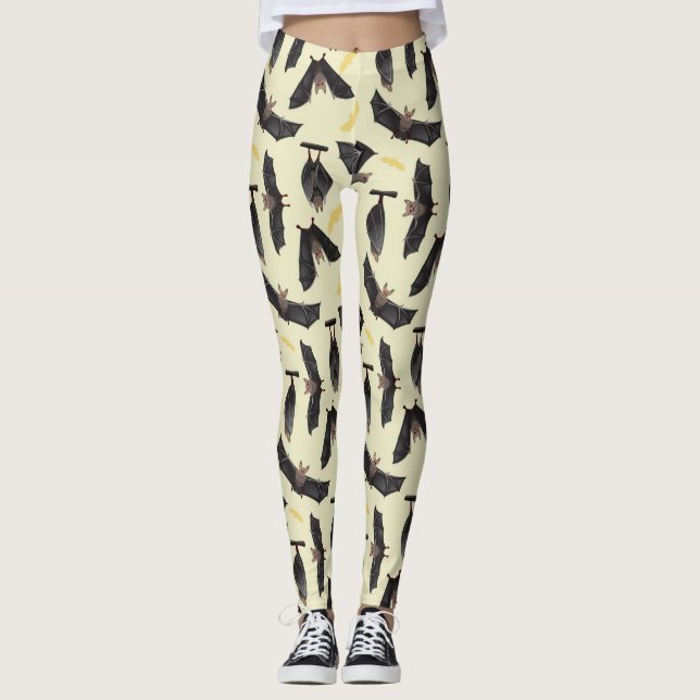 leggings de morcegos amarelos (Frente)