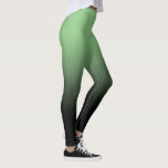 Leggings de Mouro Preto Matcha<br><div class="desc">Um simples padrão ombre,  a cor gradiente desaparece do verde matcha ao preto.</div>