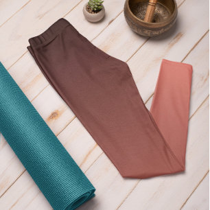 Leggings de Mouro sunset da Tendência do outono