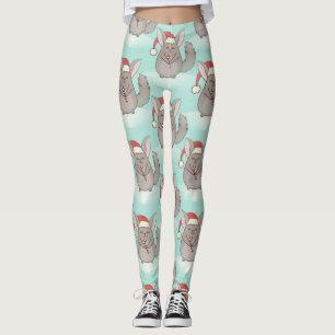 leggings de natal chinchillas xmas