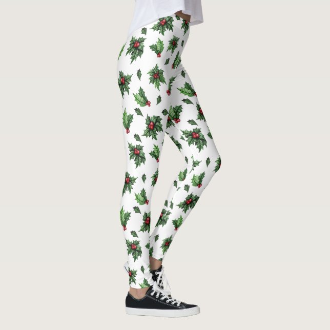 Leggings de Natal com Azevinho (Direita)
