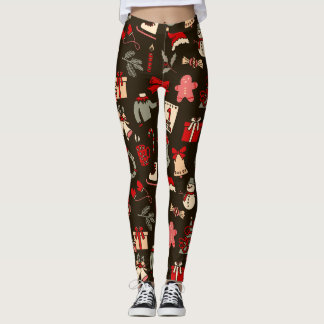 Leggings de Natal com Impressão Total